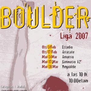 Arranca la Liga Boulder 2007